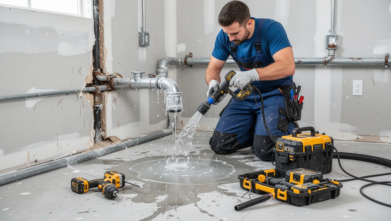 Frozen Pipe Water Cleanup